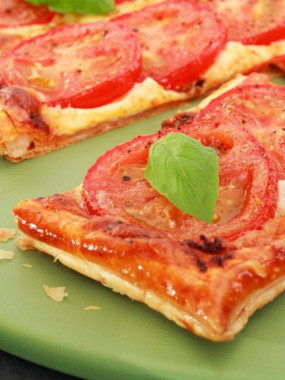 Tarte fine tomate mozzarella