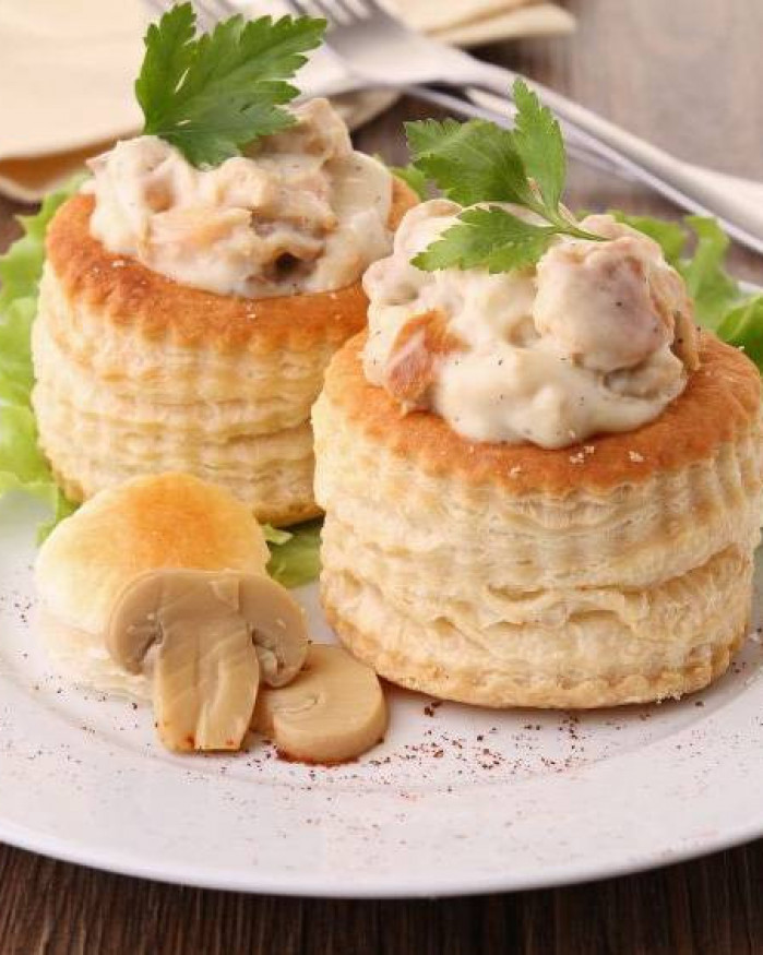 Vol au vent aux ris de veau 