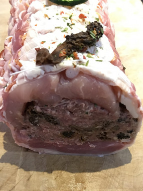 Rôti de chapon aux morilles 