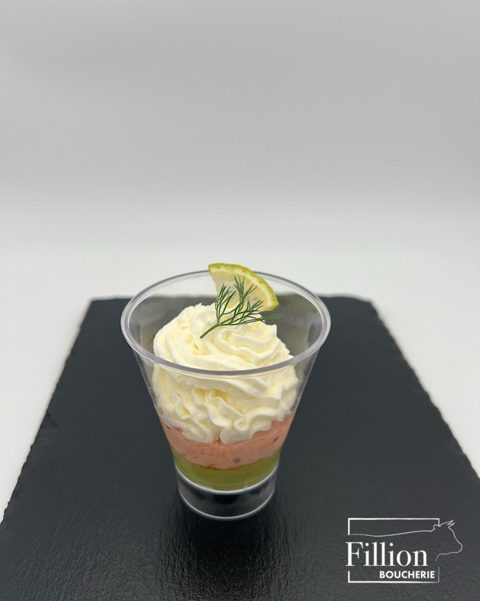 Verrine saumon avocat